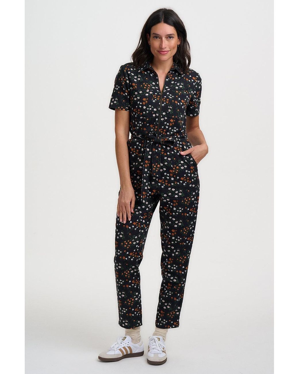 Sugarhill Black Billy Boilersuit Floral