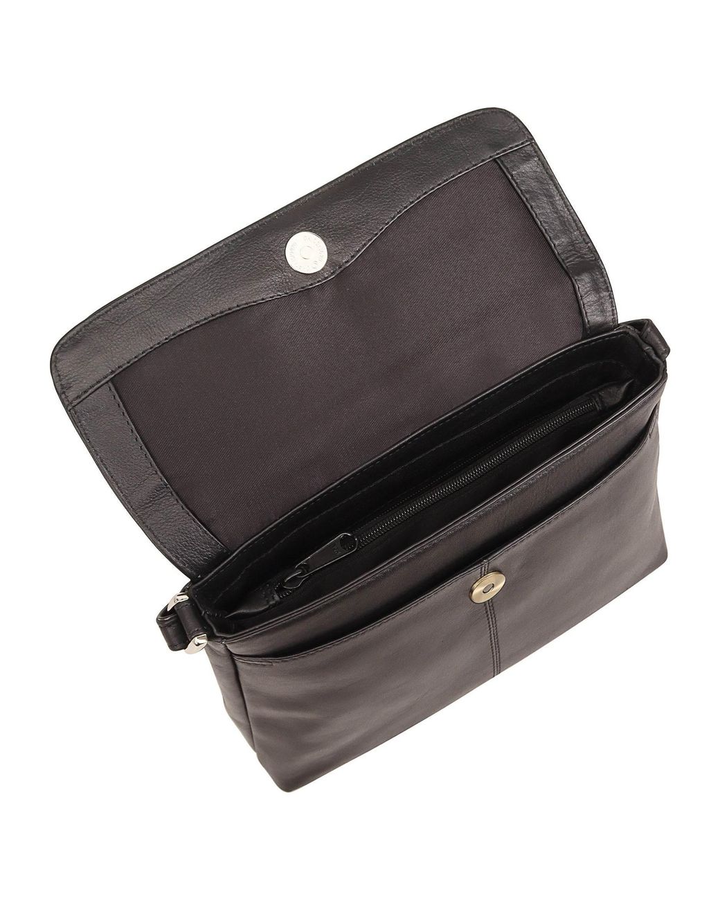 Lloyd Baker Black Kheda Leather Crossbody Bag