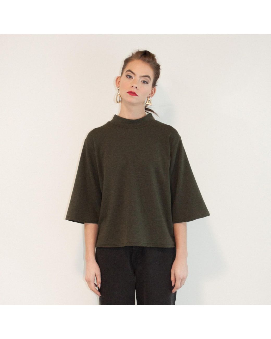 Joeleen Torvick Black Boxy Top