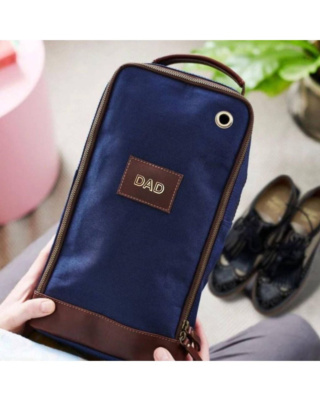 VIDA VIDA Blue Dad Golf Or Football Boot Bag for men