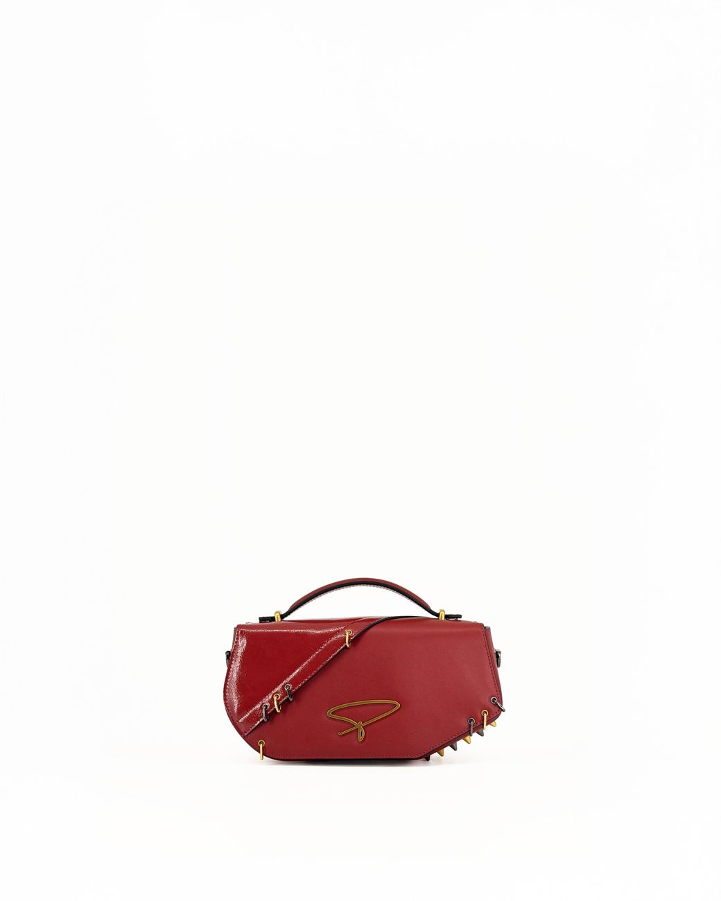 Pimpinicchio New York Red Dey Asymmetrical Shoulder Bag
