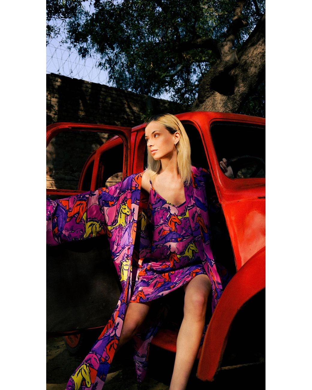 Any Old Iron Purple Runaway Short Dress