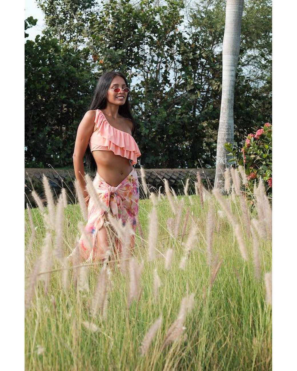 Yomisma Pink Signature Wrap Sarong