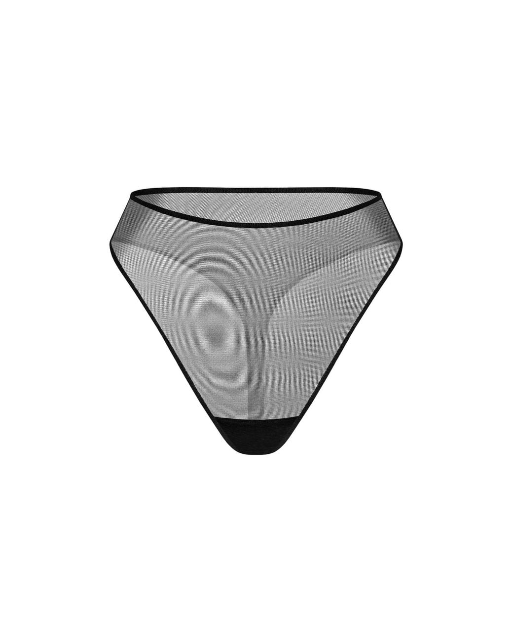 Zhilyova Gray Ocean High-Waisted Thong