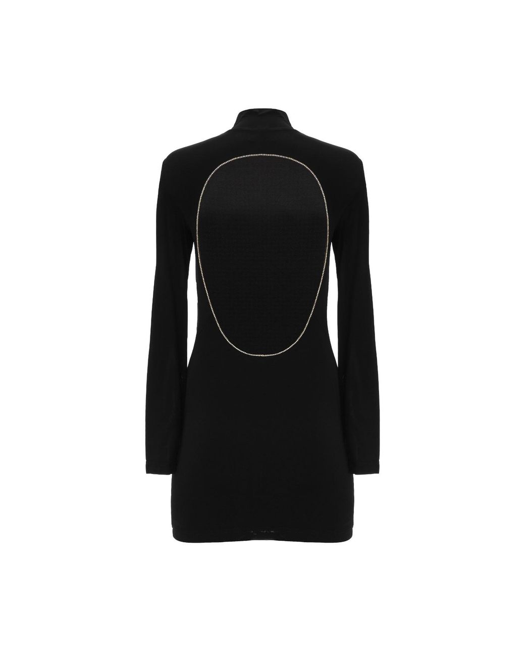 Lita Couture Black Open Back Mini Dress