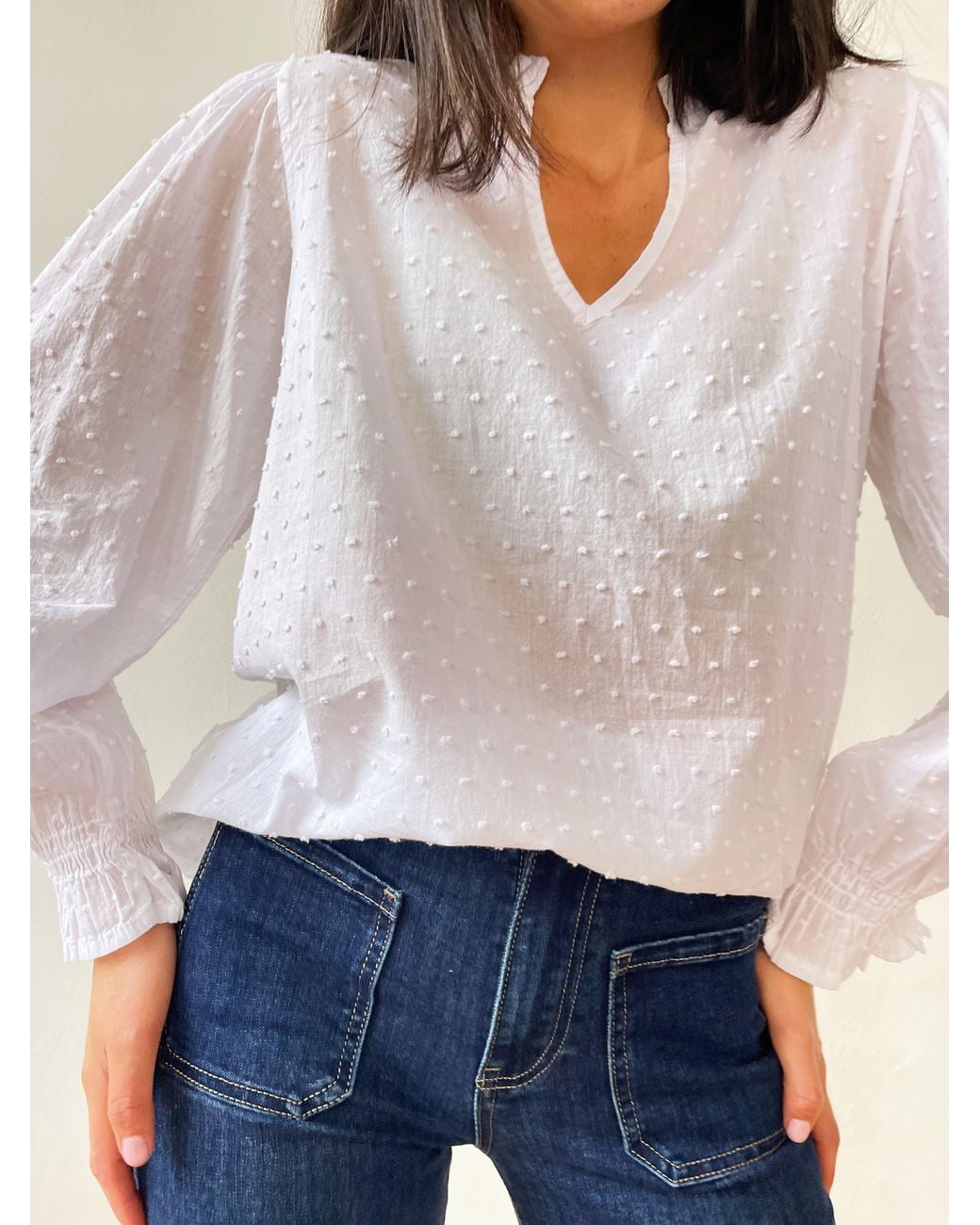 Mind Traveler White Isabella Blouse