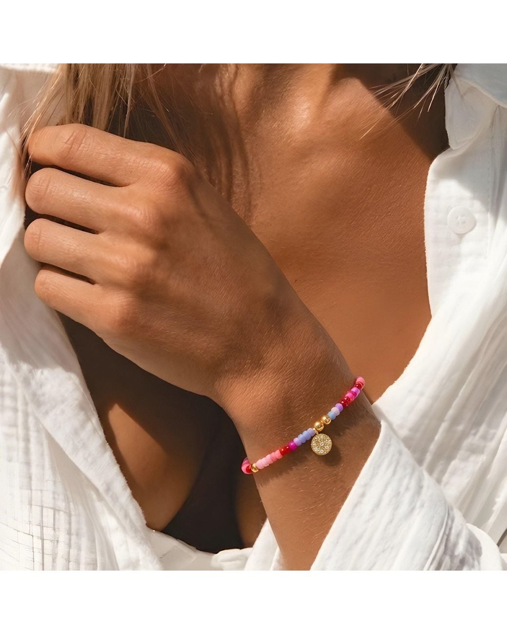 With Love Darling Red Life Force Pearl Bracelet