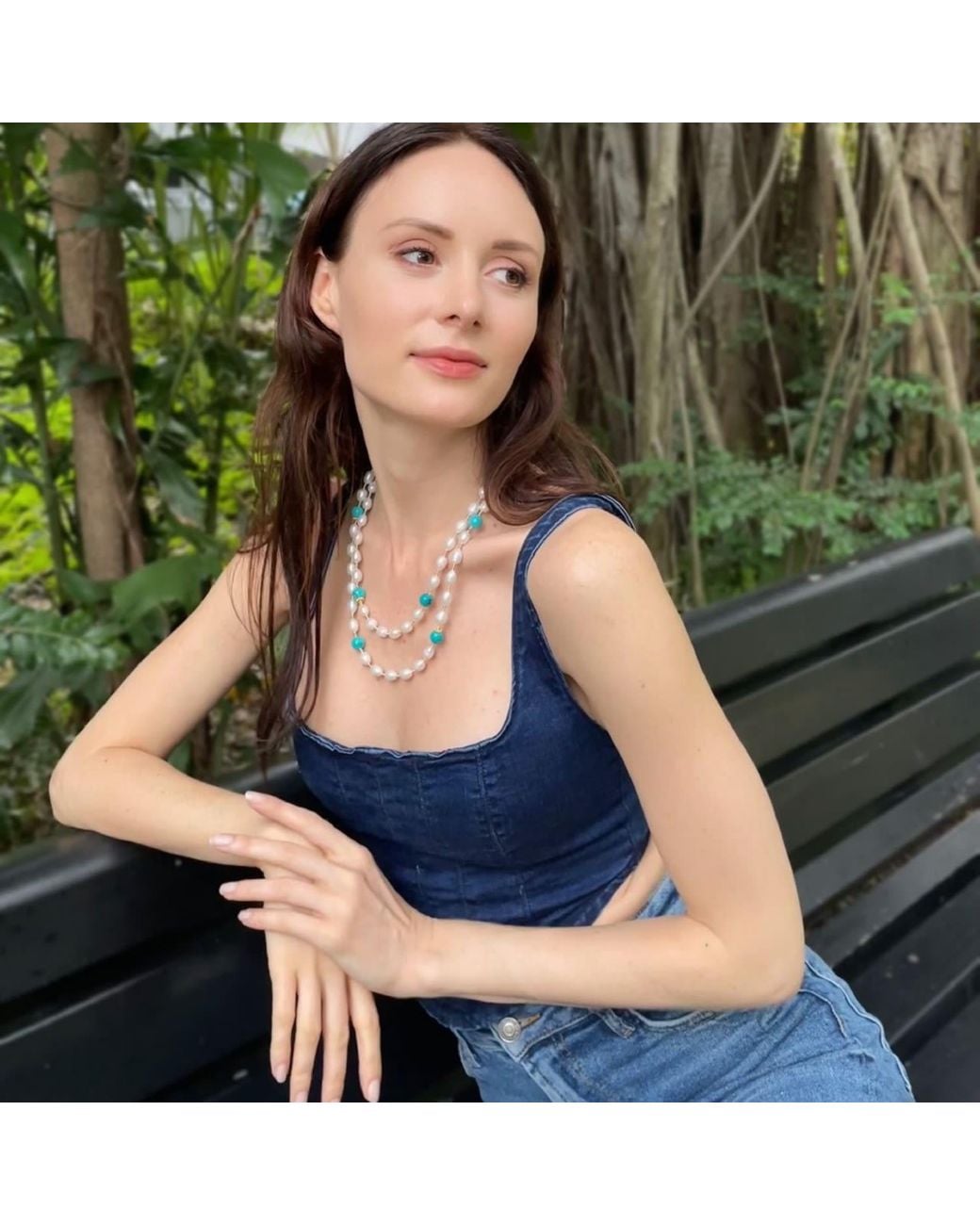 Farra Multicolor Freshwater Pearls With Amazonite Multi-Way Necklace