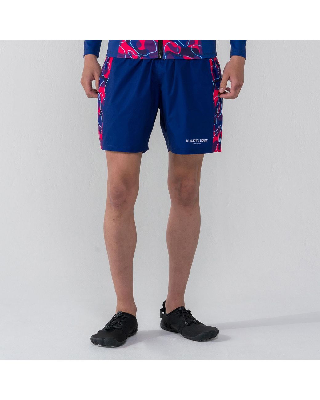 Kapture Purple Neo City Camo Shorts for men