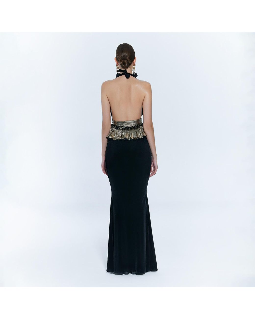 Nur Karaata Black Savoy Gown