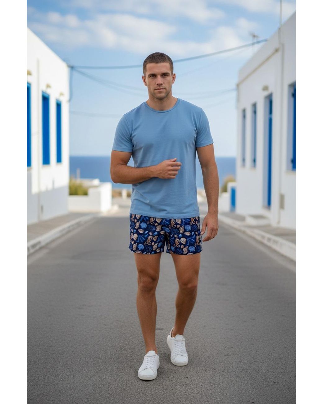 Plivati Blue Čiovo Premium Swim Shorts for men