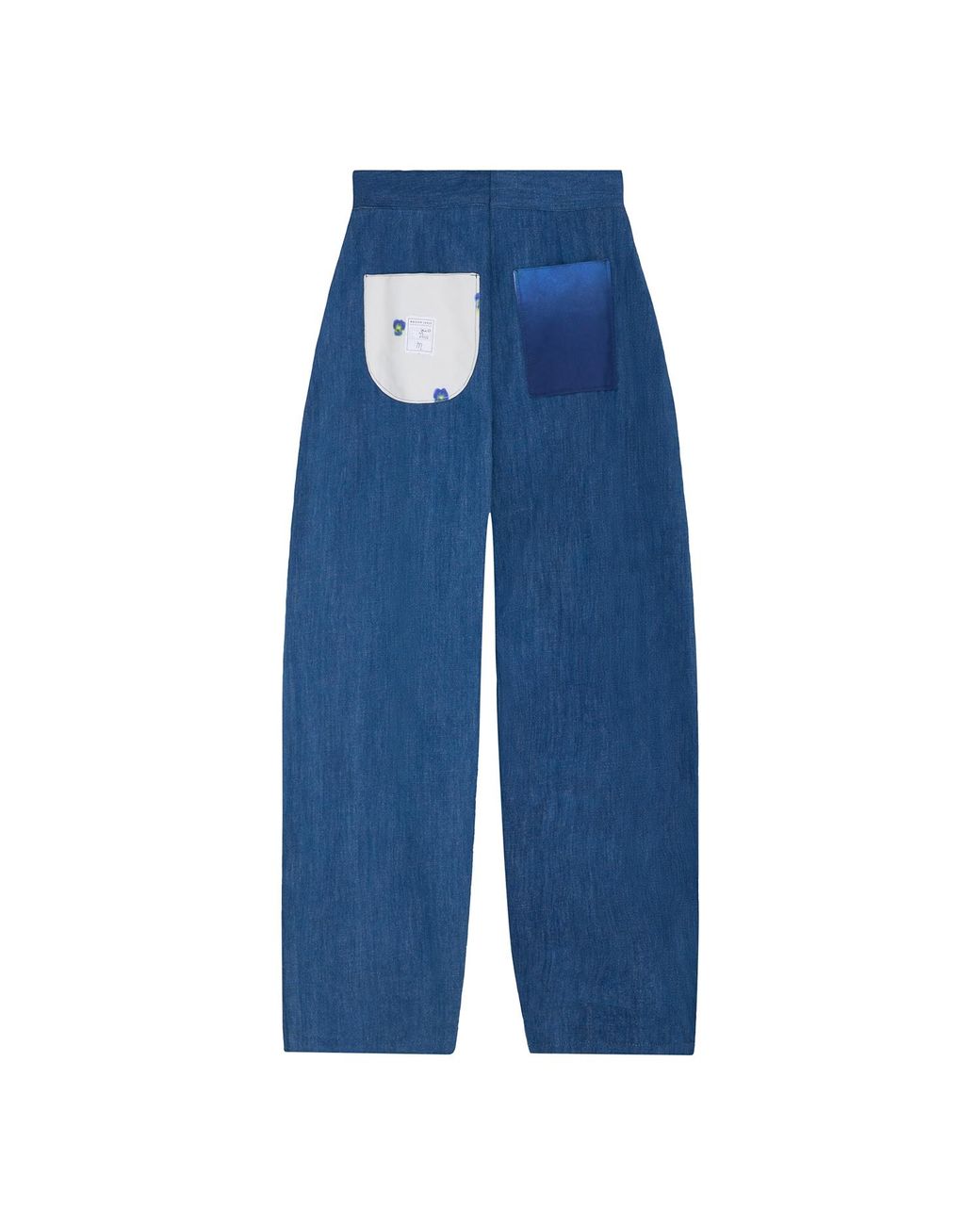 Maison Louis Blue Balloon Denim Trousers for men