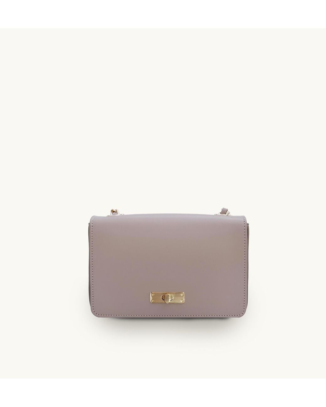 Apatchy London Gray Neutrals The Grace Mocha Leather Bag