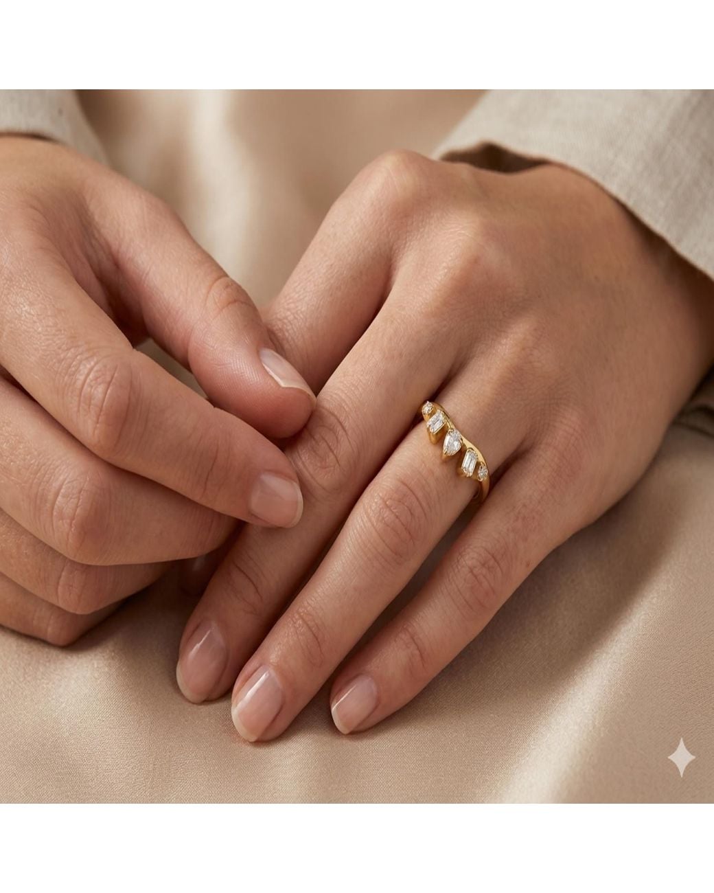 Artisan Metallic 14K Mixed Diamond Cluster Ring