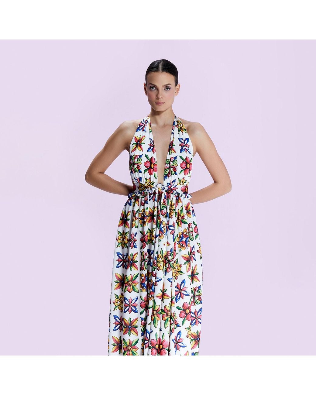 Nur Karaata Red Sicilia Dress