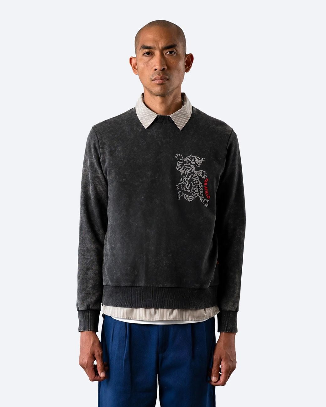Far Afield Black Pate Bagh Sweatshirt for men