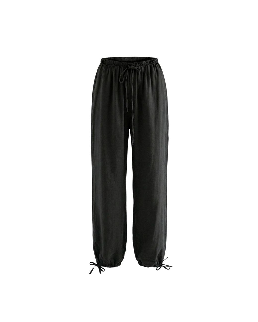 Monlicia Black Novelle Modal Balloon Pants