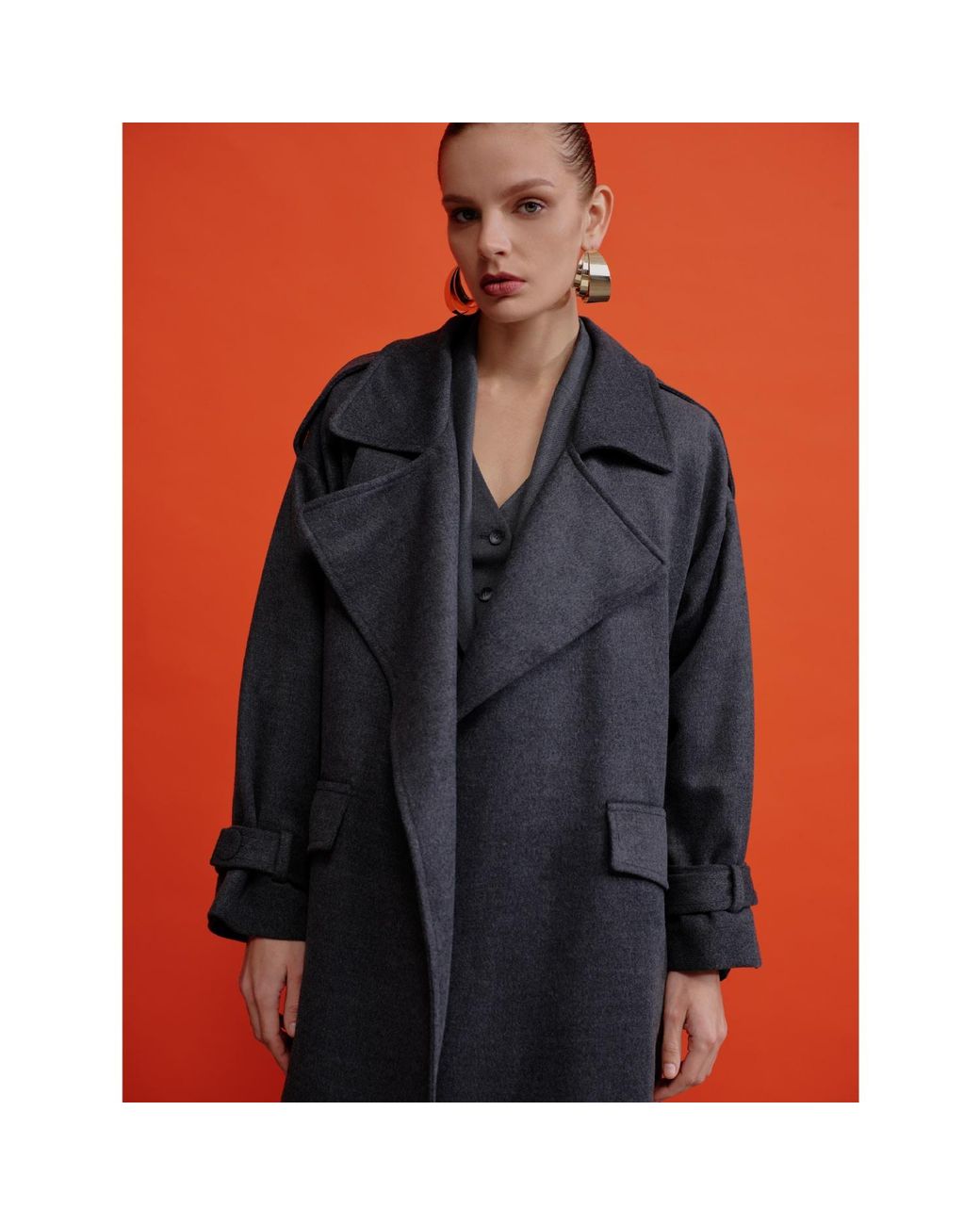 NAZLI CEREN Black Laura Cashmere Coat