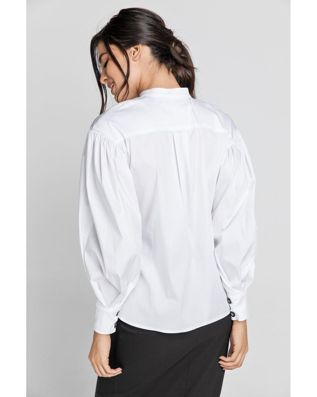 Conquista Blue Shirt With Bishop Sleeves