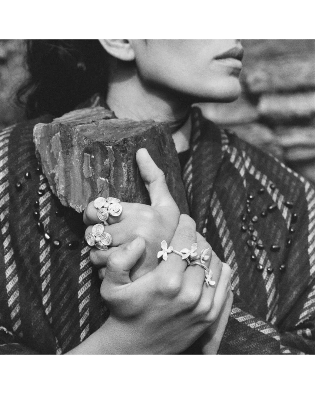 Raxada Metallic Spiral Ring