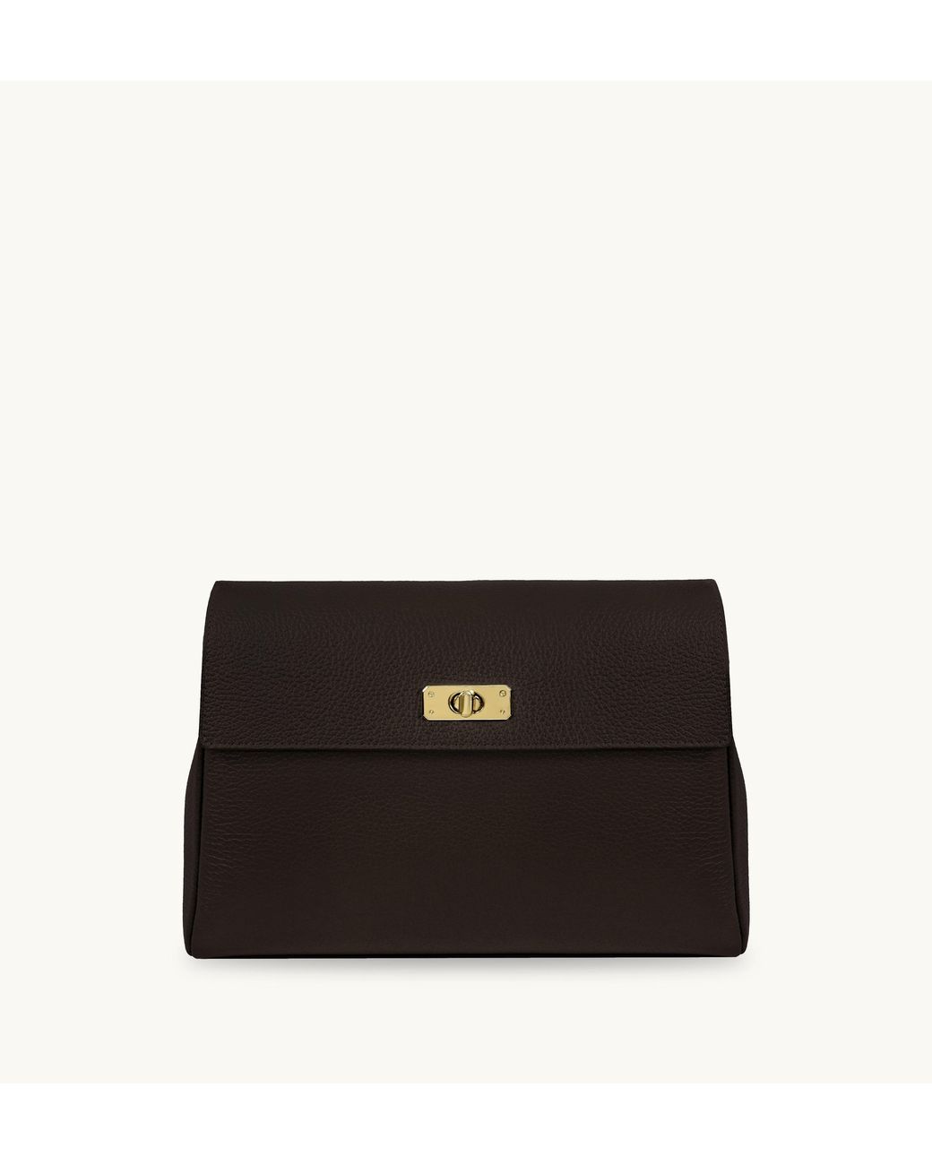 Apatchy London Black The Abi Chocolate Leather Bag