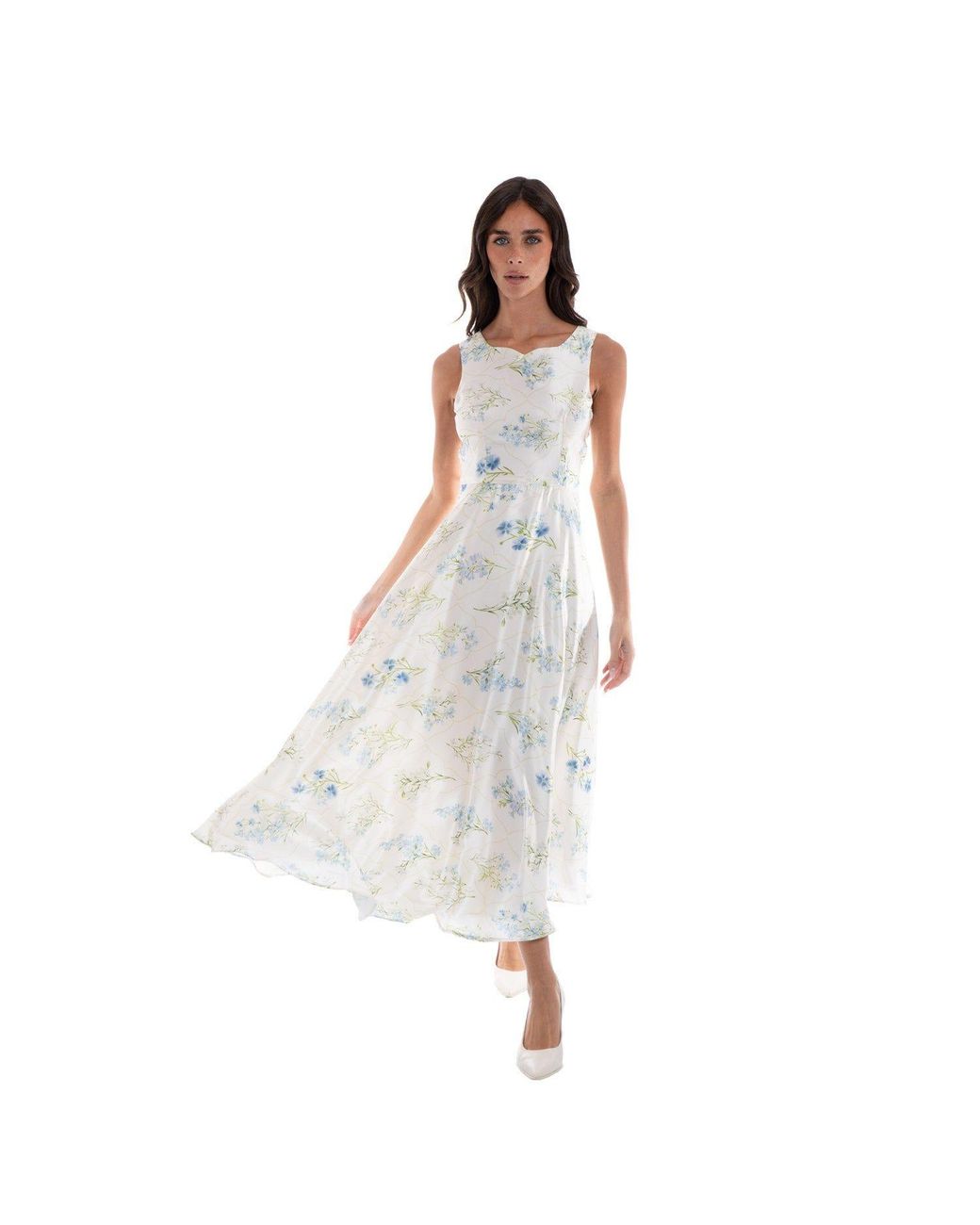 Sofia Tsereteli White Glimmer Evening Gown