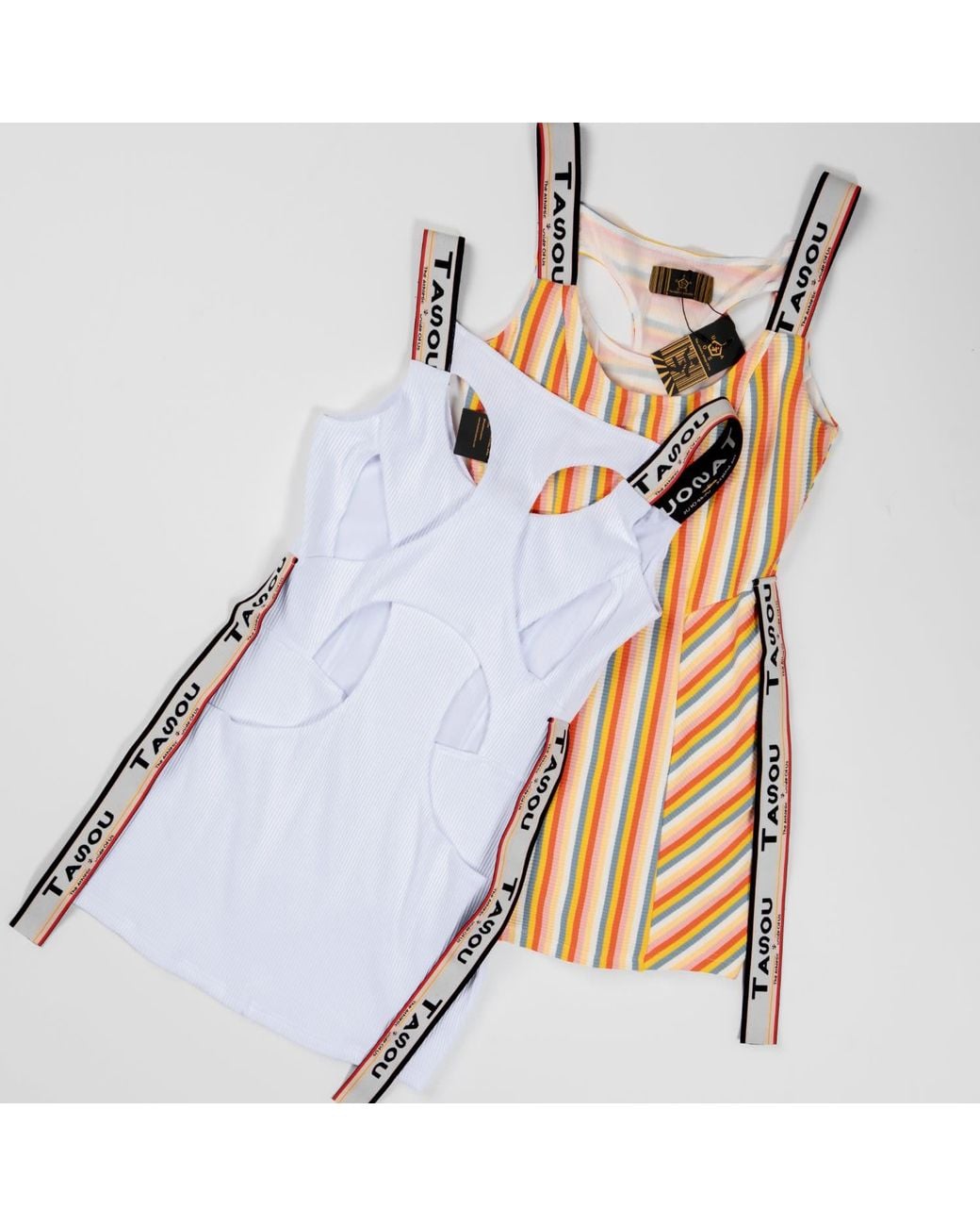 Chuks Collins Orange Multi-Colored Ade Act- Self Dress- Diffusion Collection