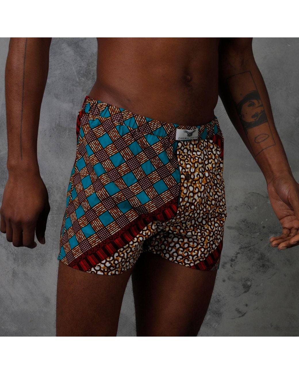 Ohema Ohene Multicolor African Print Cotton Boxer Shorts – Nhyira for men