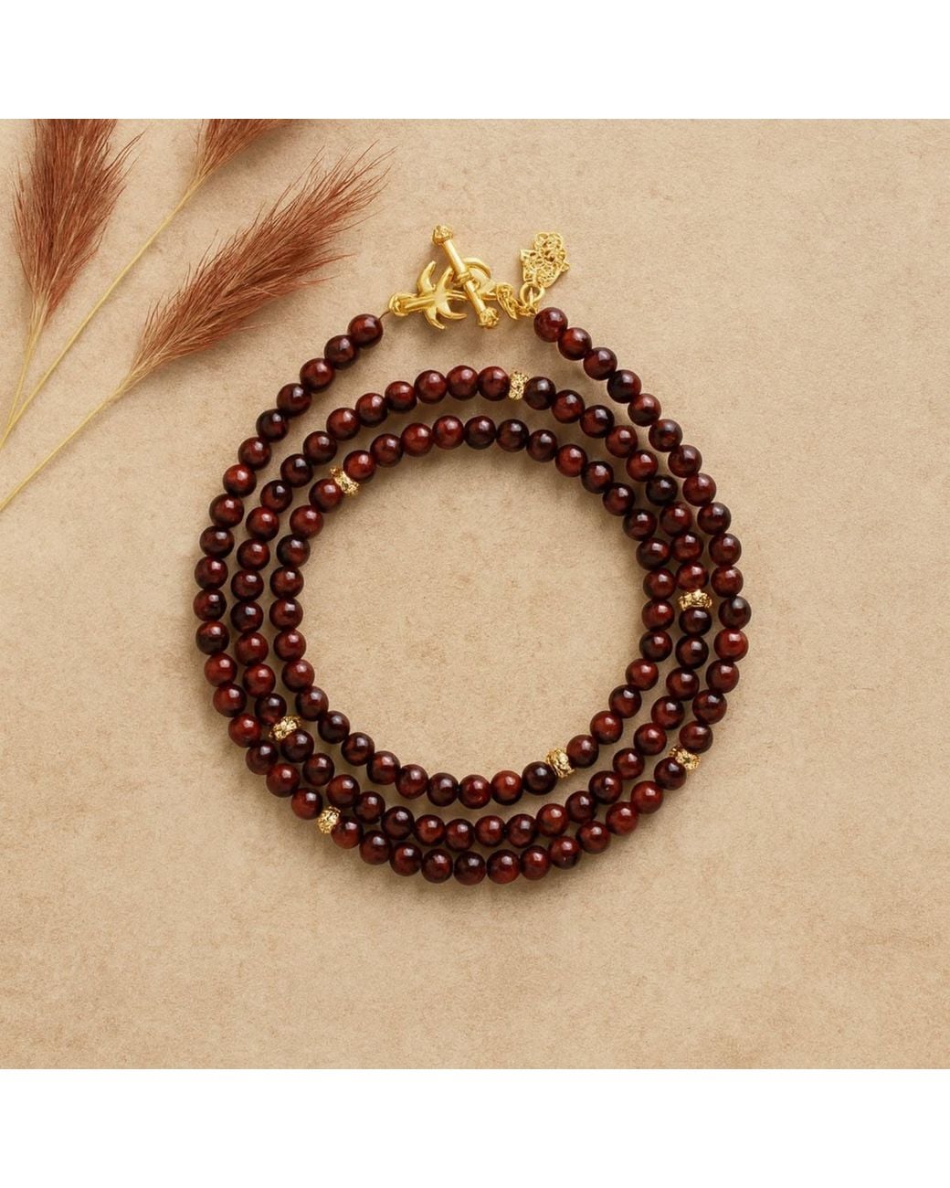 Karma and Luck Metallic Tiger Eye Turtle Wrap Bracelet – Strength & Protection Jewelry – Enduring Flow