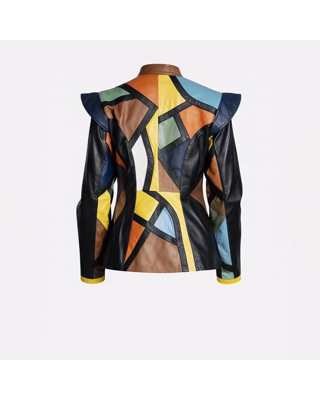 Zasta Studio Black The Vigaro Two Italian Leather Jacket & Long Skirt