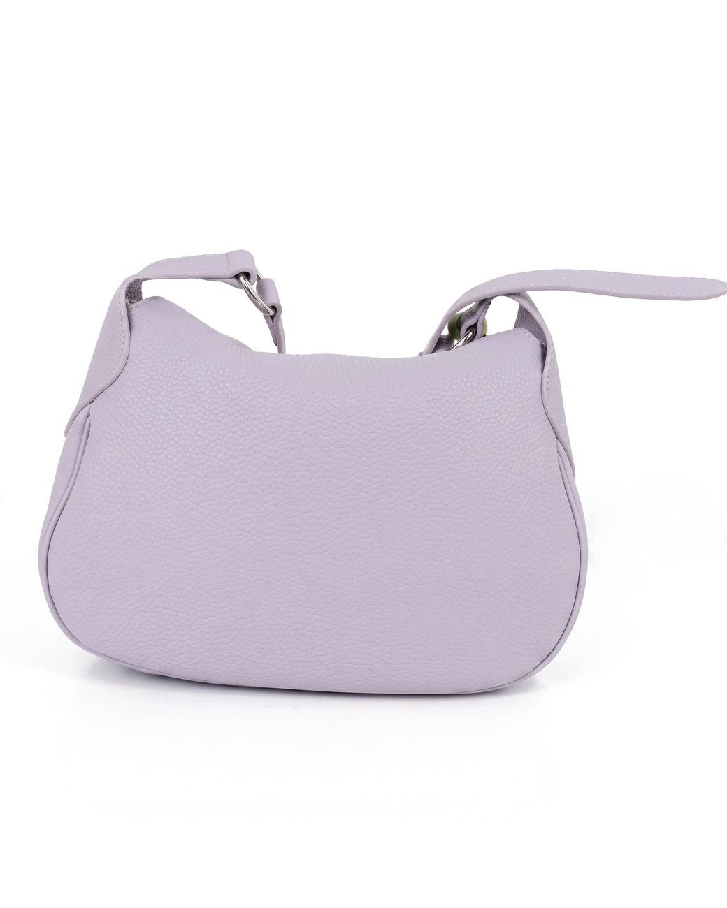 Modenaire Purple Soft Leather Shoulder Bag With Flap Closure And Adjustable Strap