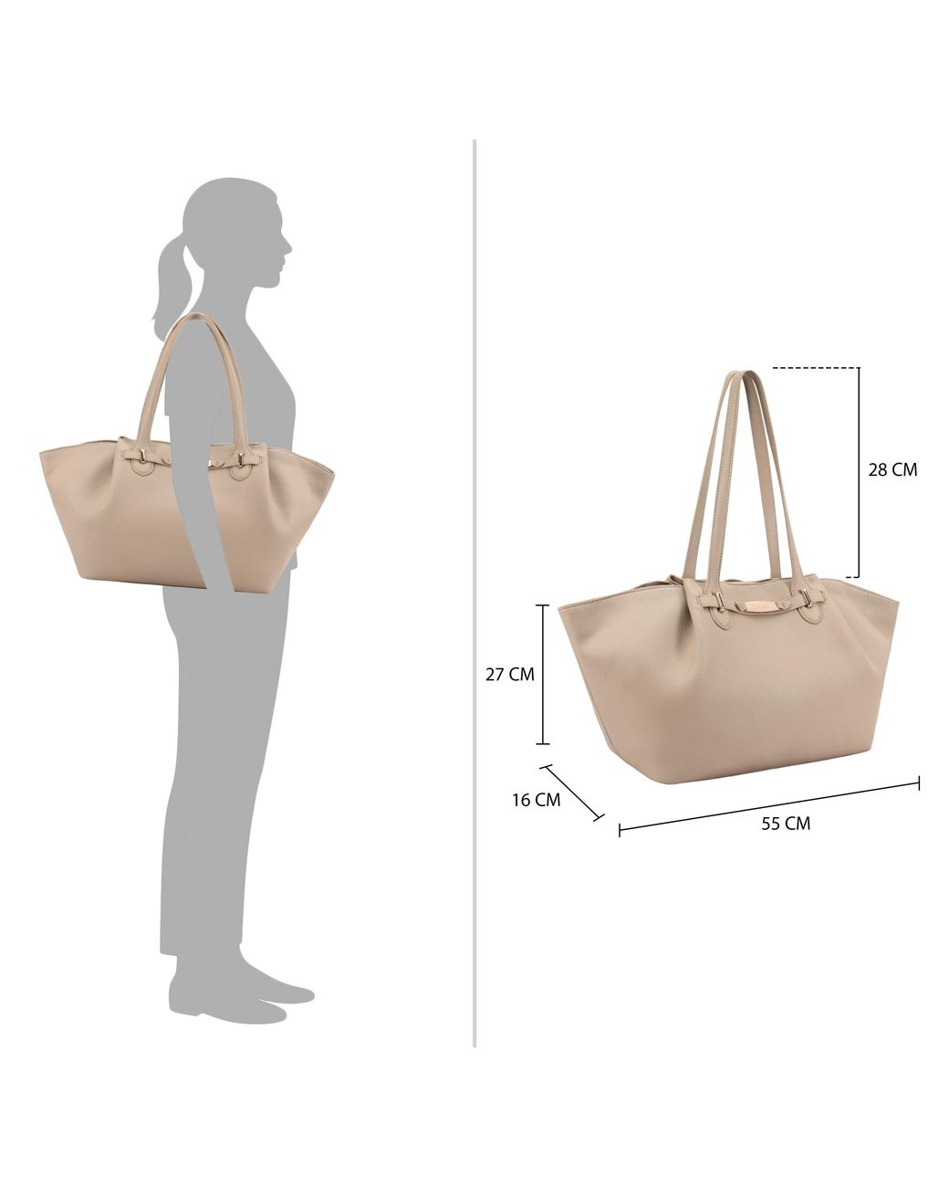 Paul Costelloe Natural Judith Tote Bag
