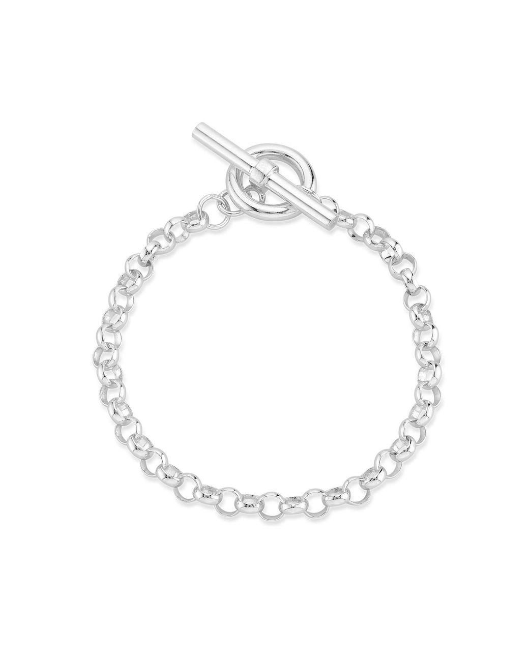 Auree Jewellery Metallic Fernshaw Sterling T-Bar Belcher Link Bracelet