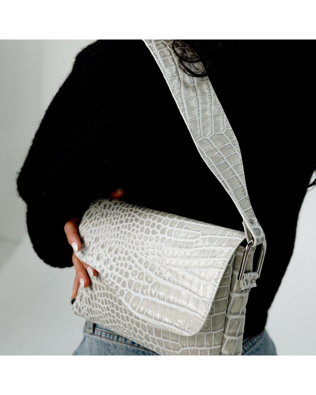 SISTER EPIC White Neutrals Cleo Shoulder Bag