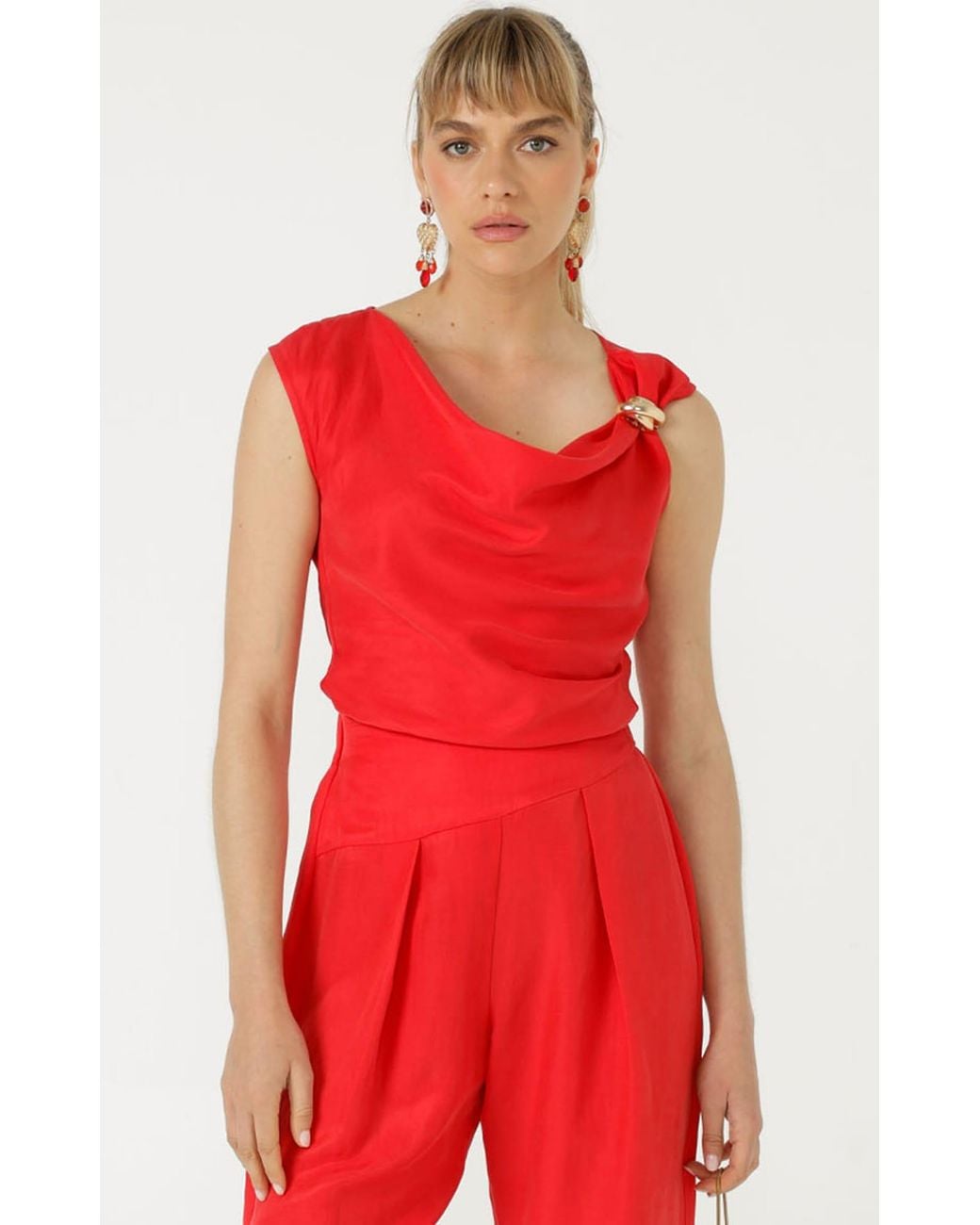 SACHA DRAKE Red Cyprus Top