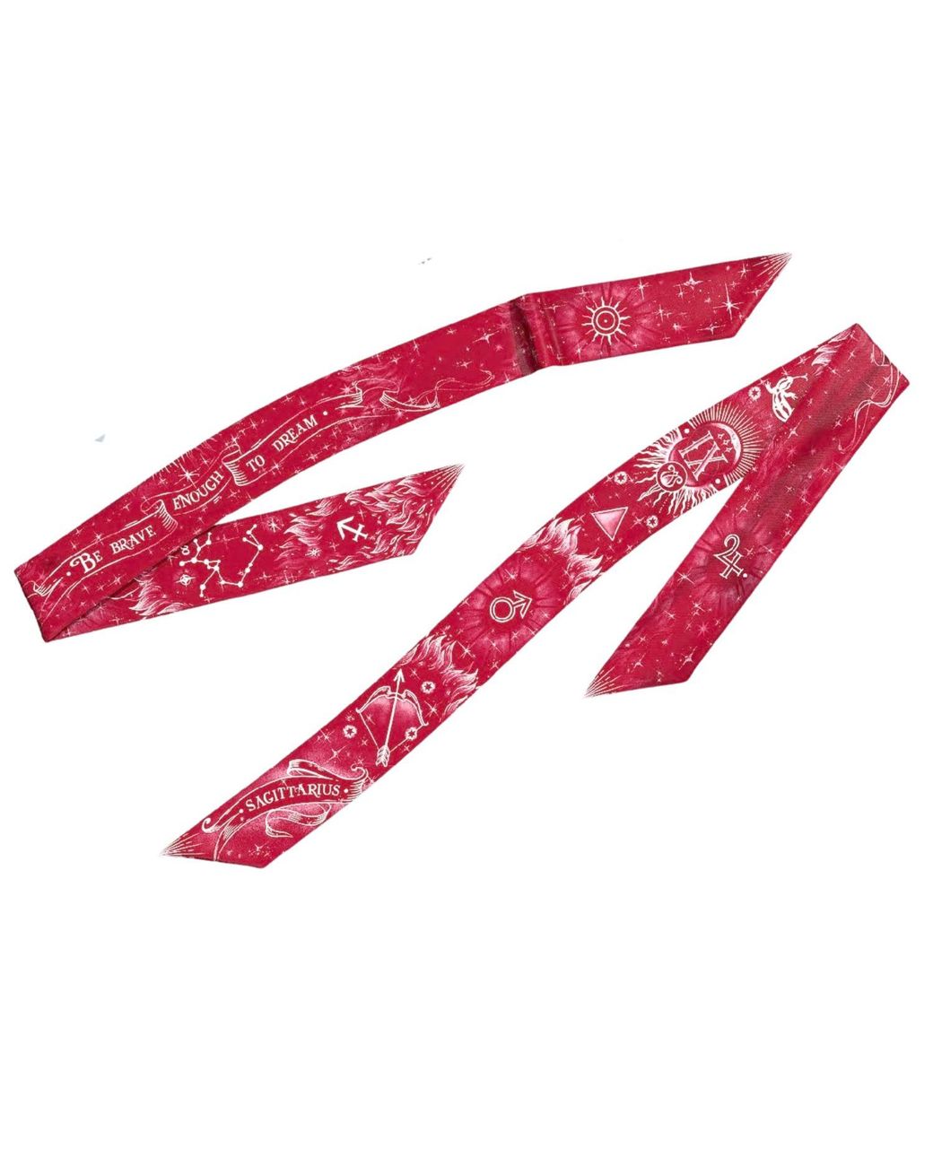 Silk&Soul Red Sagittarius Zodiac Twilly
