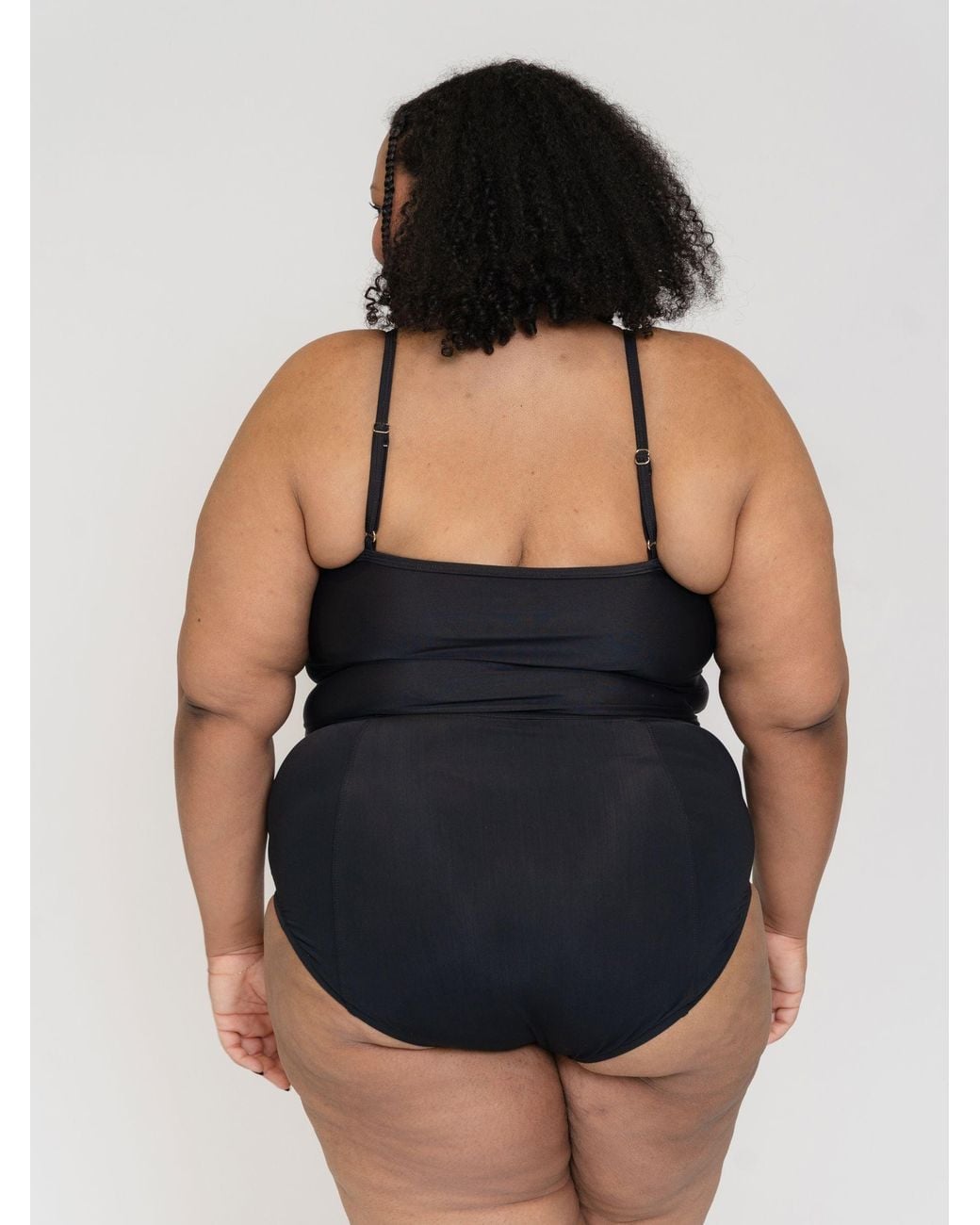 Lime Ricki Swimwear Black Classic Crop Top
