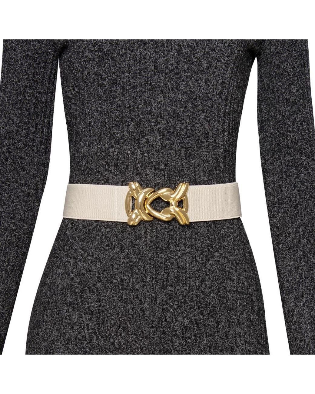BeltBe Natural Stretch Belt With Metal Knot Buckle