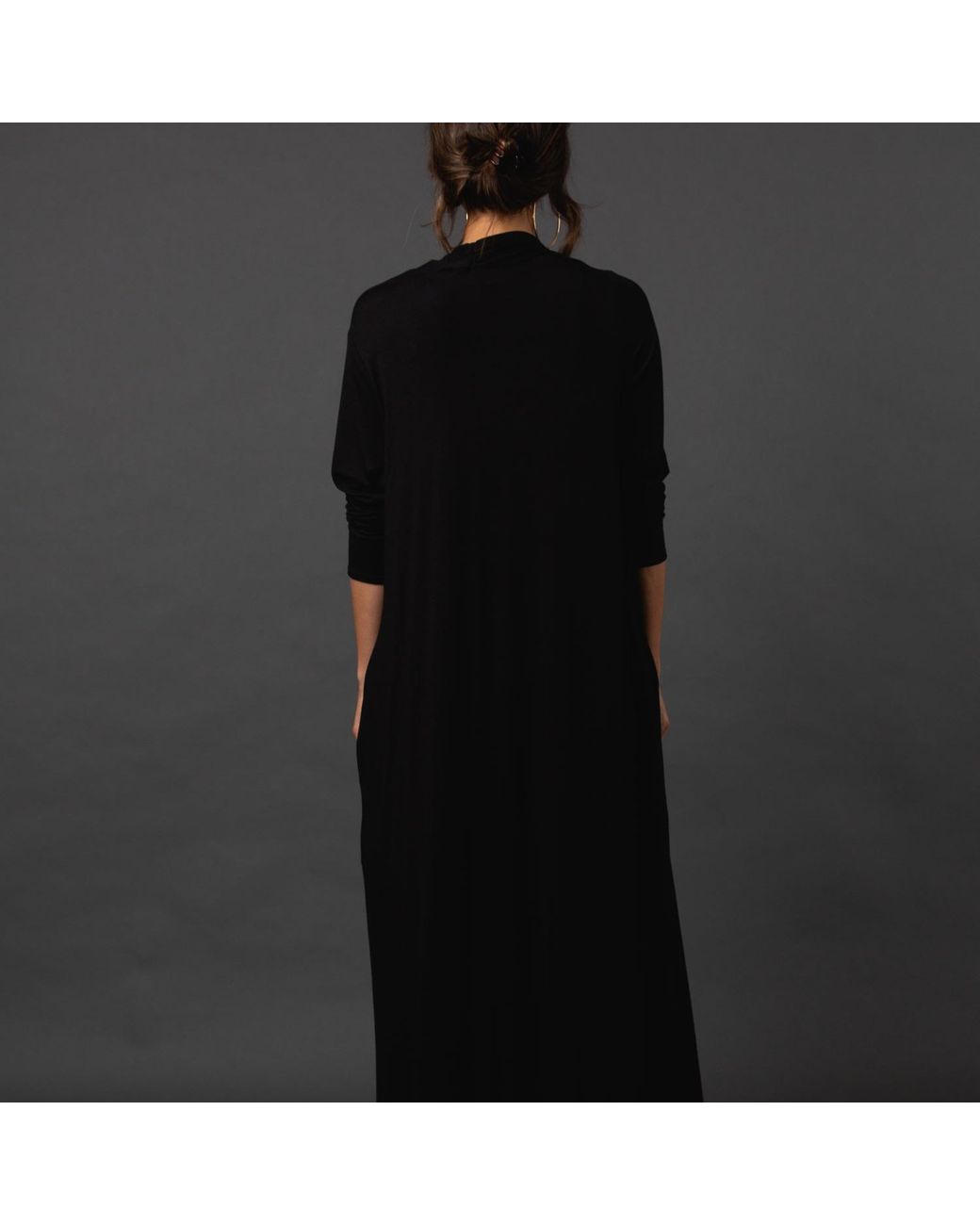 Jennafer Grace Black Yoga Duster