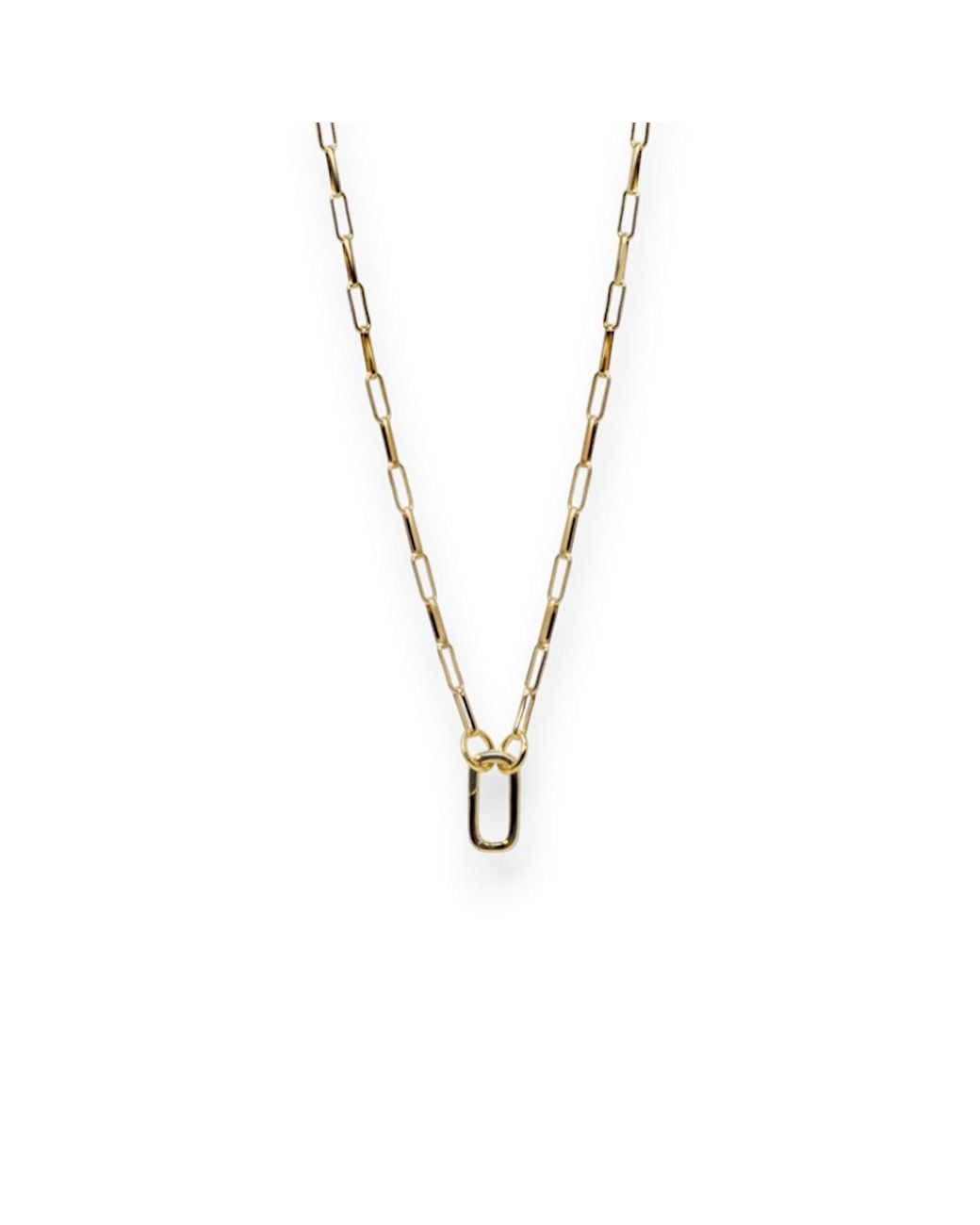 Alexie of Athens Metallic Paper Clip Charm Chain