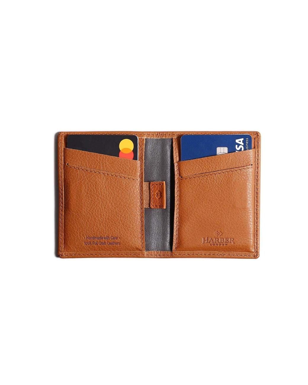 Harber London Black Rfid Card Wallet for men