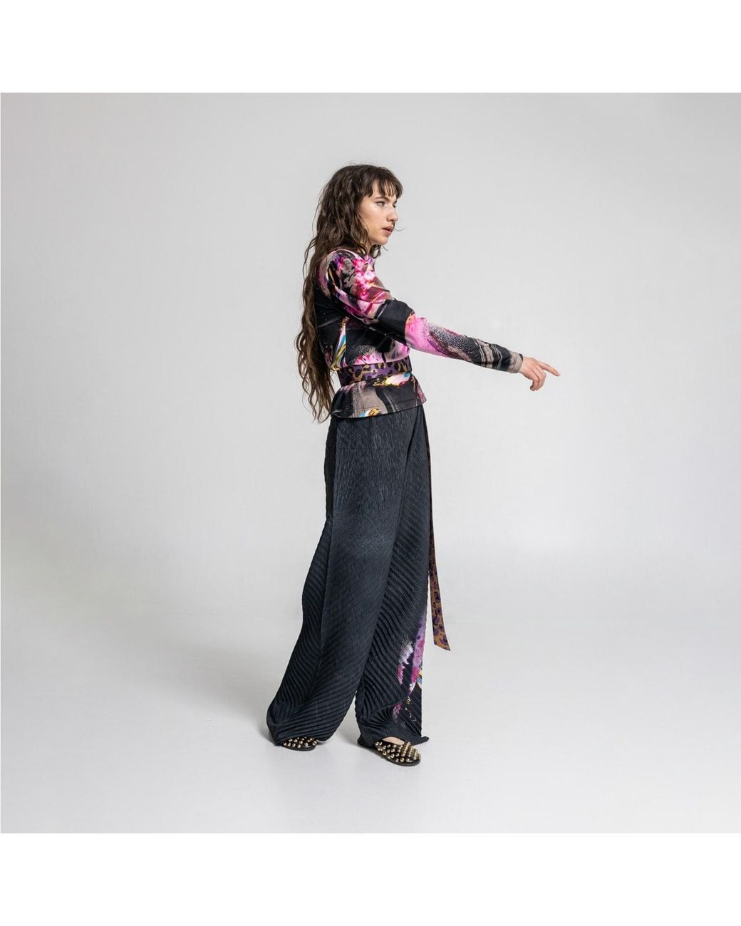 ARTISTA Pink Ruben Velvet Top
