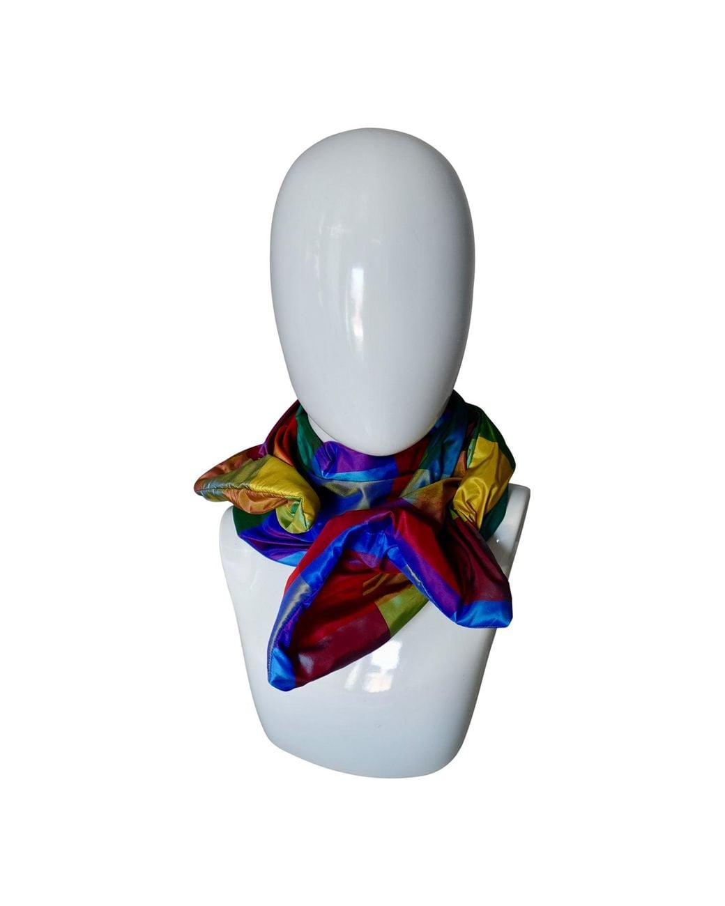 Romer Millinery Blue Twisturban Turban Silk Taffeta Bright Color Block