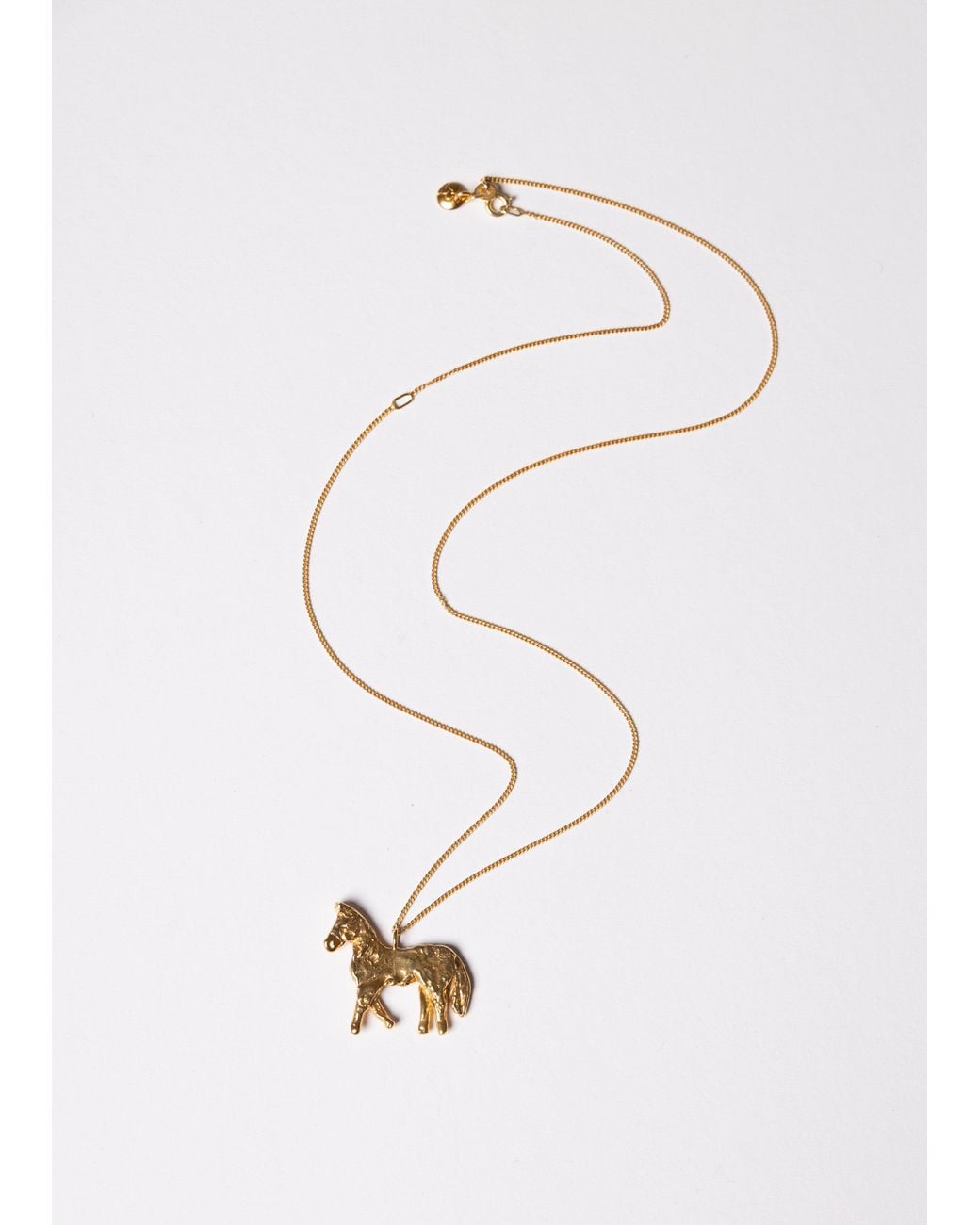 EVA REMENYI Metallic Horse Necklace