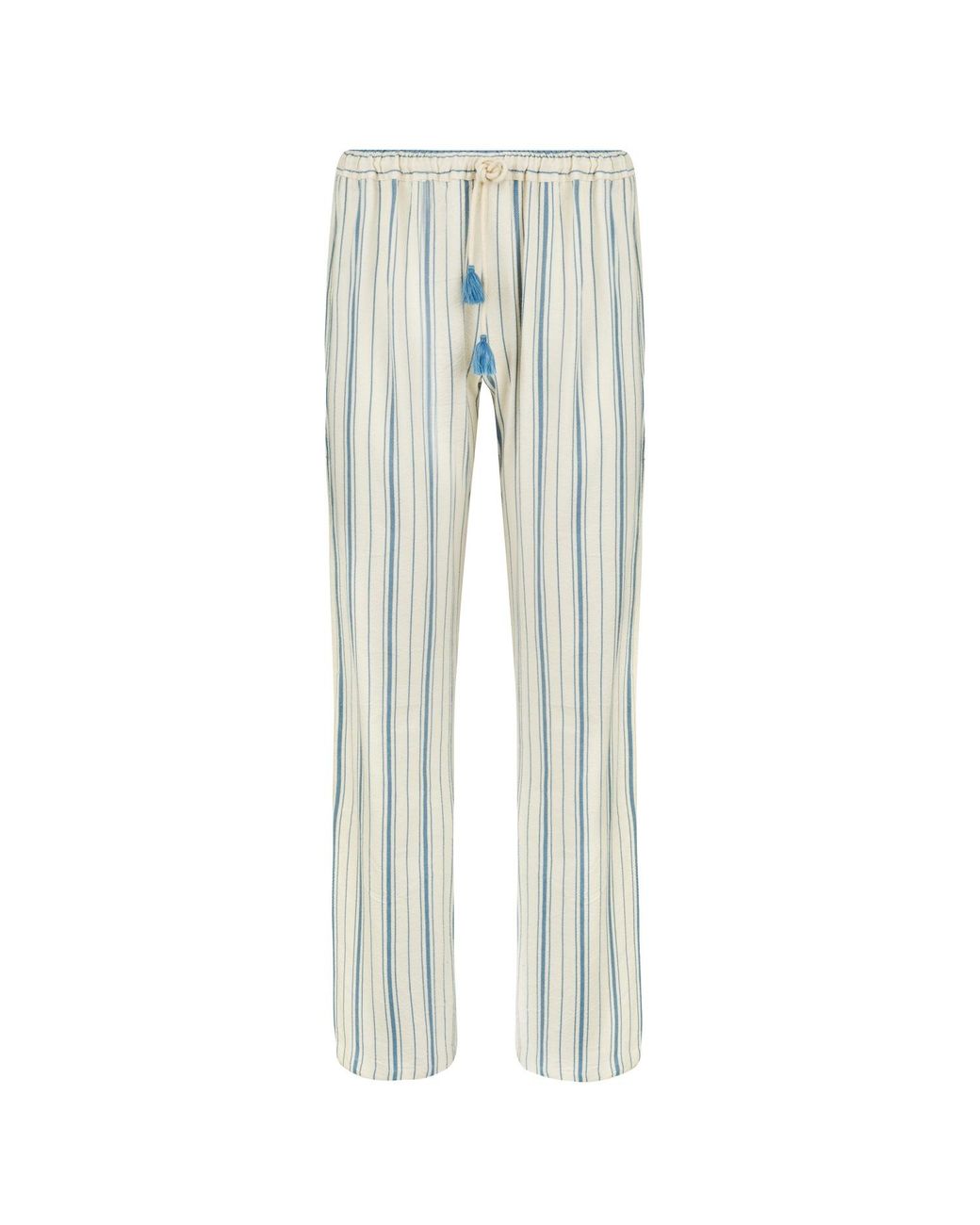 Boutique Kaotique Blue Striped Moroccan Beach Trousers