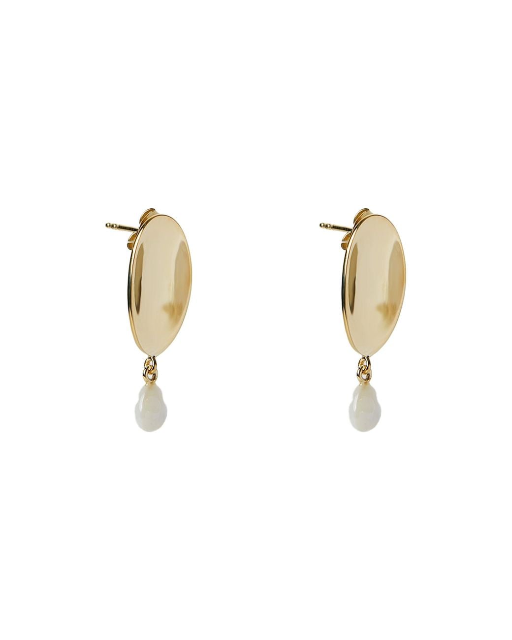 Argento Vivo Metallic The Oval Drop Earring