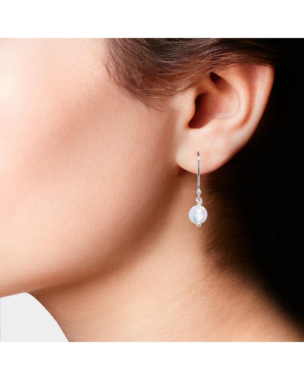 Kaizarin Natural Neutrals October Birthday Opal Drop Earrings
