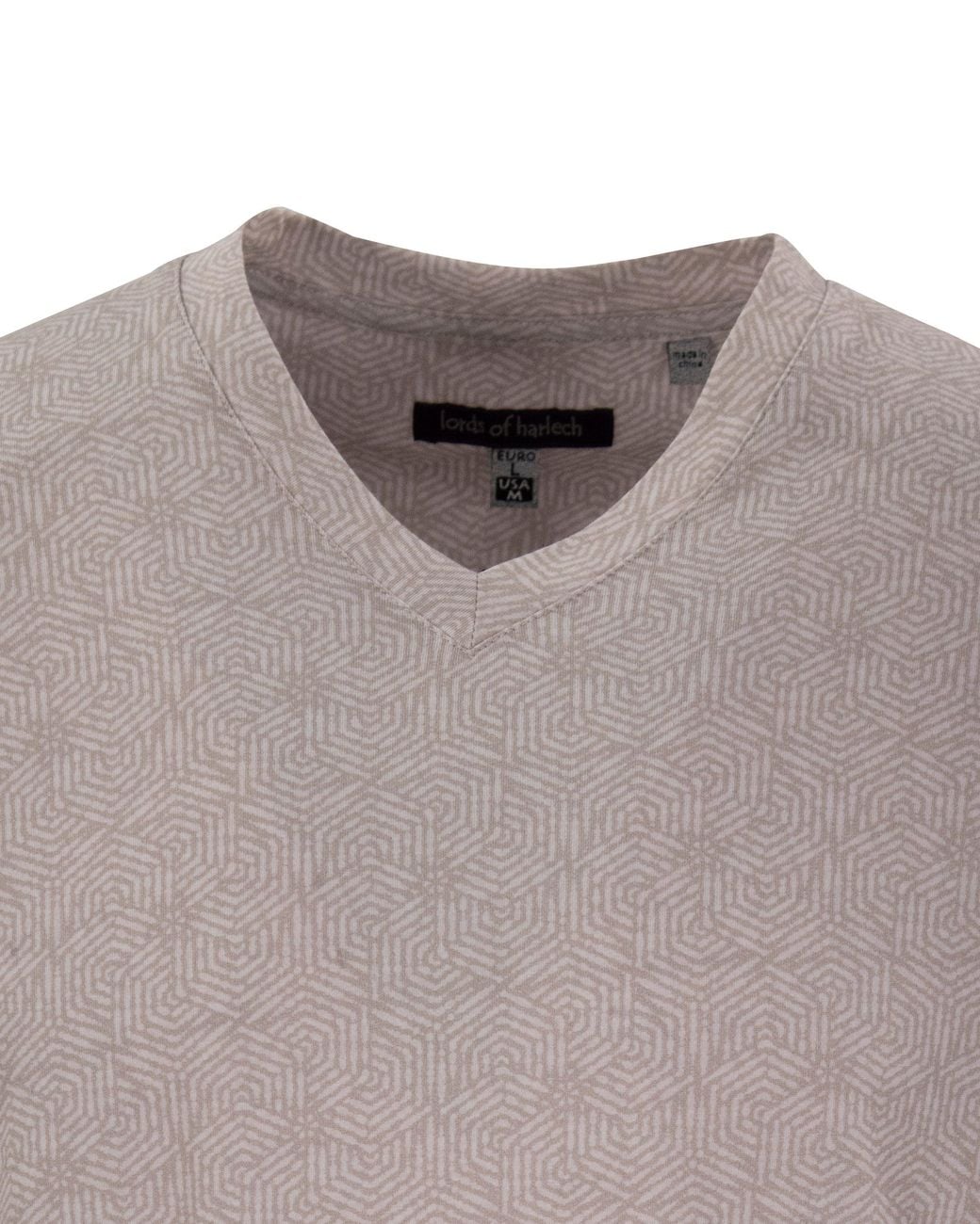 Lords of Harlech Gray Maze Hexagons Pumice for men