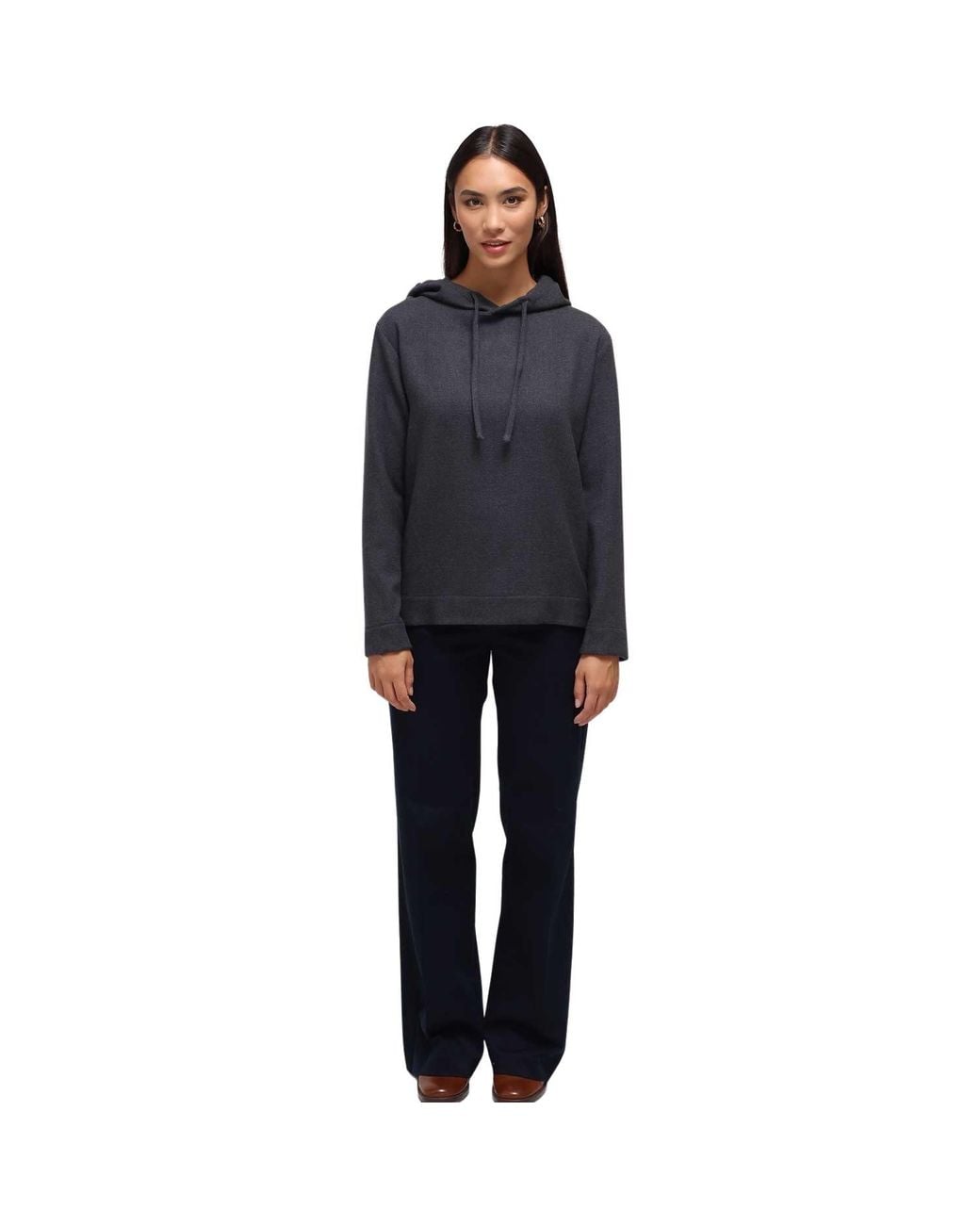 Humans & Land Black Mixed Cashmere Hoodie