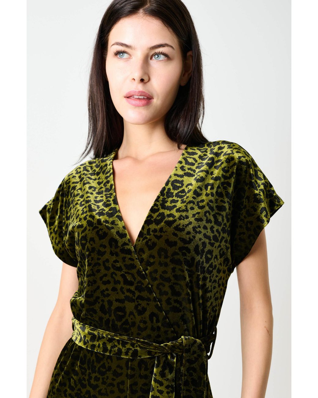 Louche Green Tiffany Velvet Roar Jumpsuit